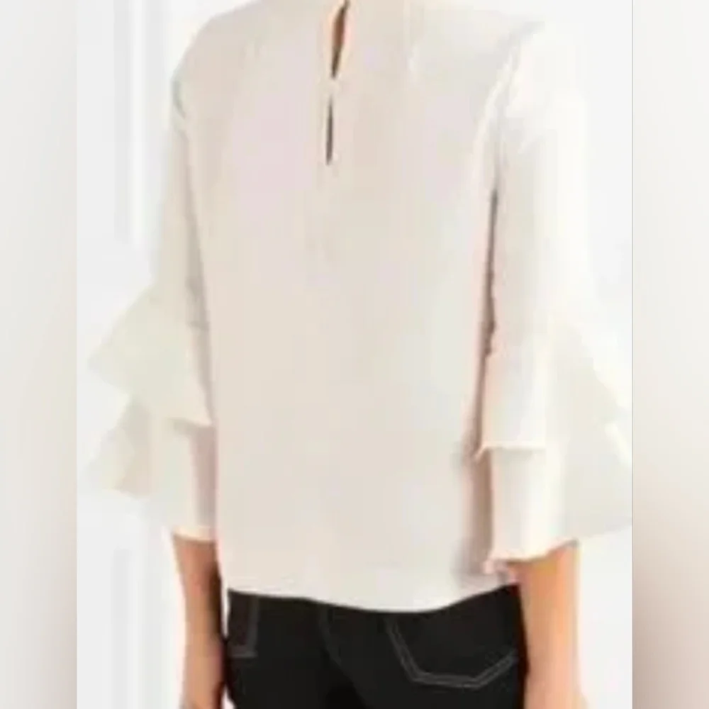 J. Crew Lana Ruffle Sleeve Blouse 8